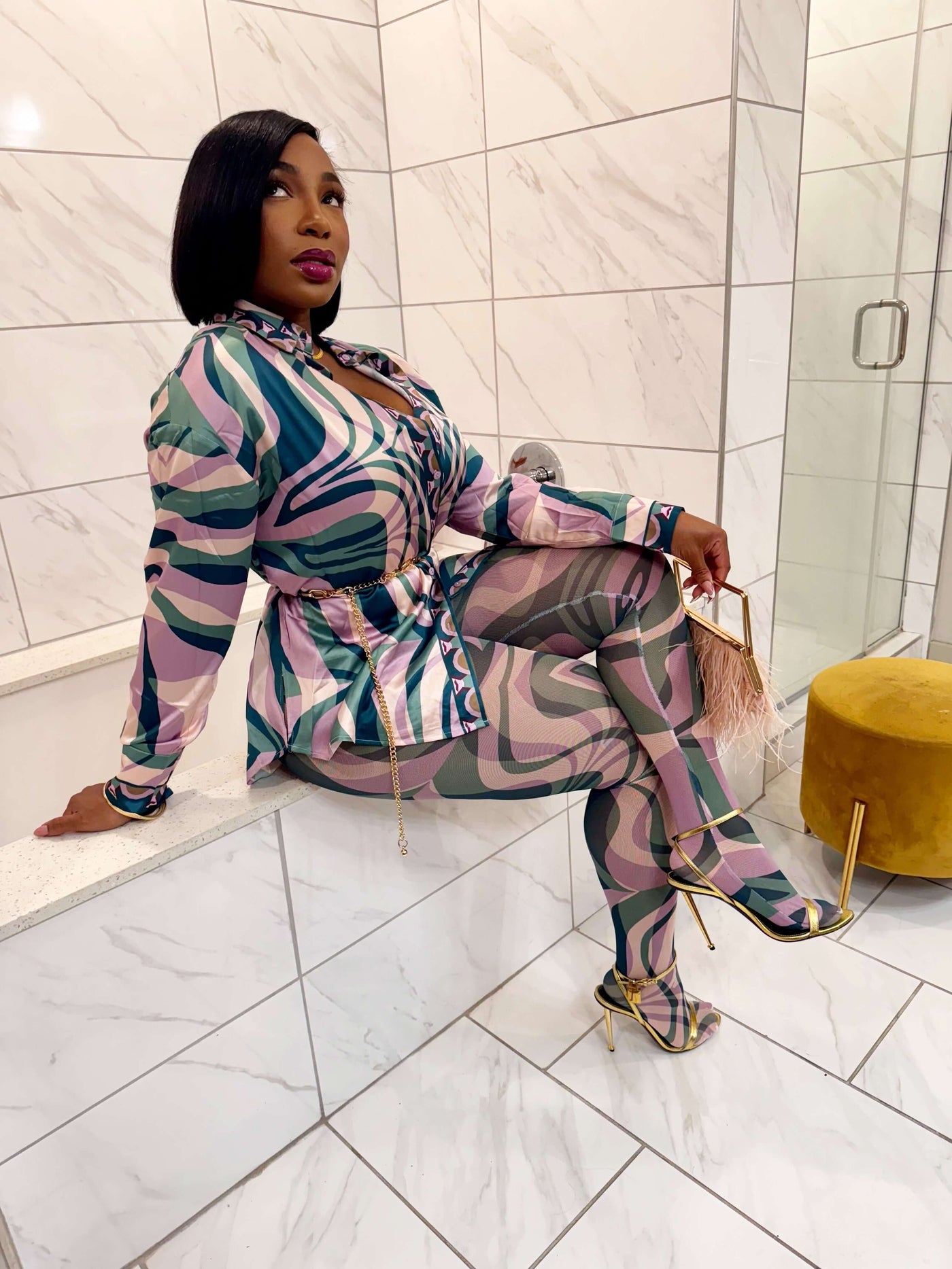 PUCCI VIBES - Bold and Trendy Patterned Outfit