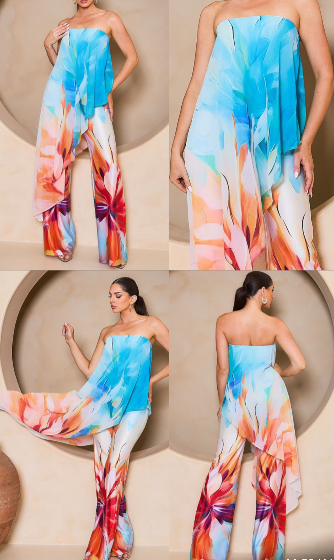 VIBRANT HALTER SUIT